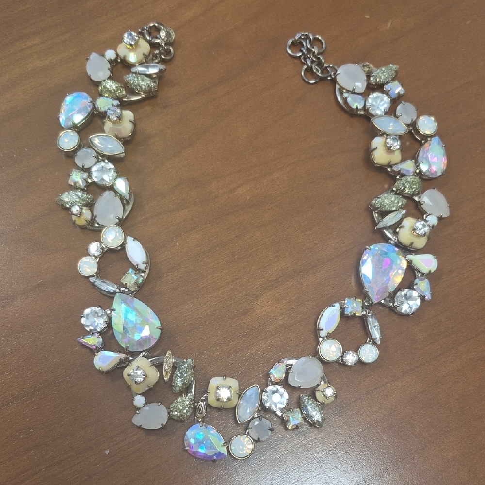 Elegant Multi-Color Statement Necklace
